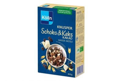K�lln Hafer-M�sli Knusper Schoko & Keks Kakao (400g)