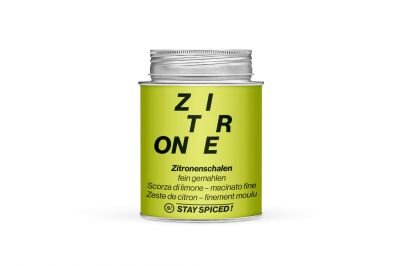 Stay Spiced ! Zitronenschalen fein gemahlen (60g)