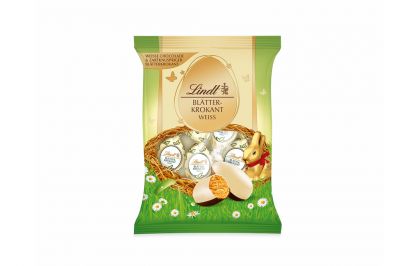 Lindt Bl�tterkrokant-Eier Wei� (83g)
