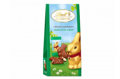 Lindt Gef�llte GOLDHASEN Nuss-Crisp (80g)