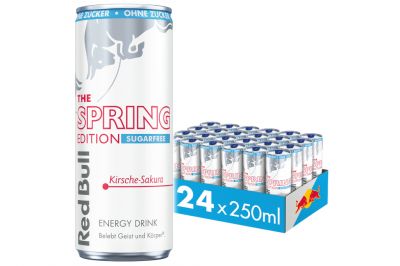 Red Bull Energy Spring Edition Kirsche-Sakura zuckerfrei (24x0,25l)