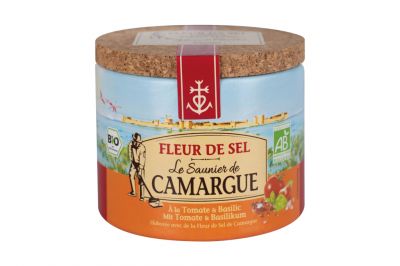Le Saunier de Camargue Bio Fleur de Sel Tomate Basilikum (125g)