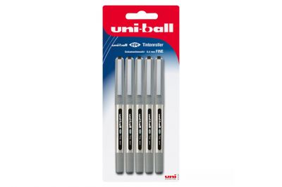 Uni-Ball Tintenroller schwarz Set (5Stk.)