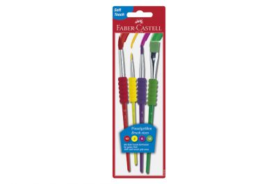 Faber-Castell Pinsel mit Softgrip Set (4Stk.)