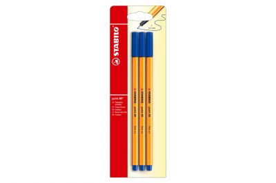 Stabilo Fineliner point 88 blau Set (3Stk.)