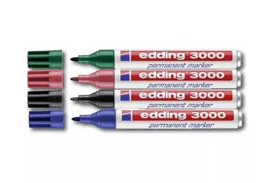 Edding 3300 Permanentmarker farbig sortiert (4Stk.)