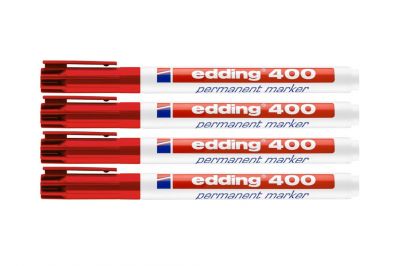 Edding 400 Permanentmarker rot (4Stk.)