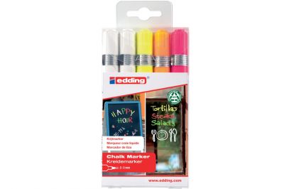Edding 4095 Kreidemarker farbig Set (5Stk.)