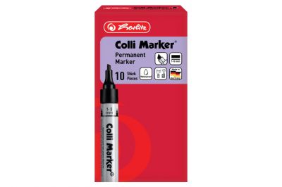 Herlitz Colli Marker 1-5mm Keilspitze schwarz (10Stk.)