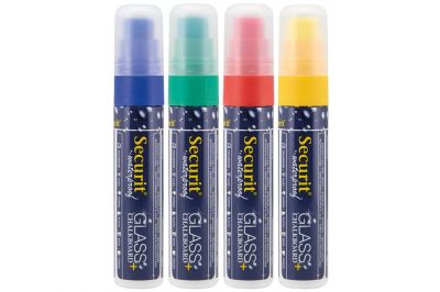 Securit Kreidemarker 7-15mm Set wasserfest (4Stk.)