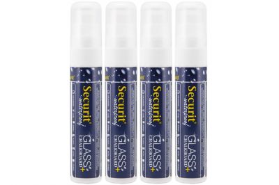 Securit Kreidemarker 7-15mm Set wei� wasserfest (4Stk.)