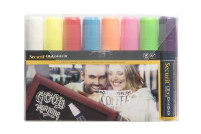 Securit Kreidemarker 7-15mm Set bunt wasserfest (8Stk.)