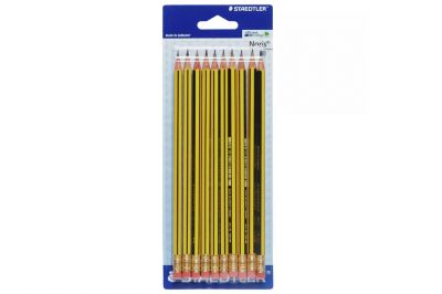 Staedtler Noris 122 Bleistift HB mit Radiertip (10Stk.)