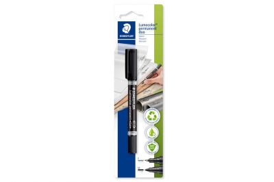 Staedtler Lumocolor Permanent Duo 348 Marker schwarz (1Stk.)