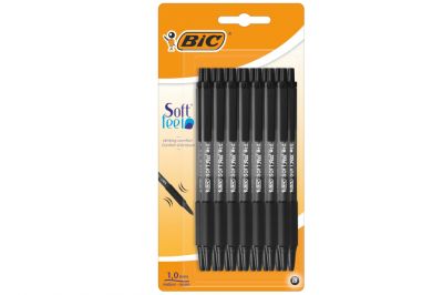 BIC Soft Feel Click Grip Kugelschreiber schwarz (15Stk.)