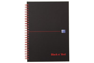 Oxford Collegeblock Black n´Red A5 kariert (70Blatt)