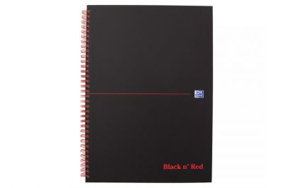 Oxford Collegeblock Black n´Red A4 kariert (70Blatt)