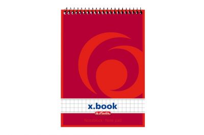 Herlitz Spiralnotizblock A6 kariert (4x50Blatt)