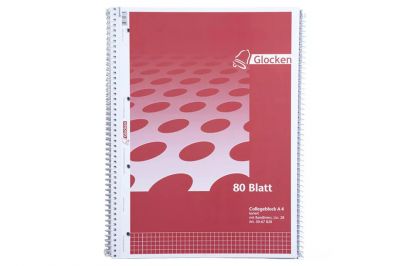 Glocken Collegeblock A4 kariert (10x80Blatt)