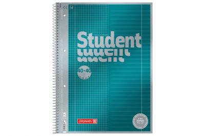 Brunnen Collegeblock Premium Student Duo A4 kariert/liniert (80Blatt)