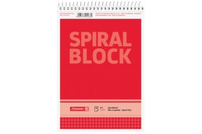 Brunnen Spiralnotizblock A5 kariert (50Blatt)