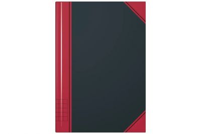 Brunnen Notizbuch A6 kariert schwarz (96Blatt)