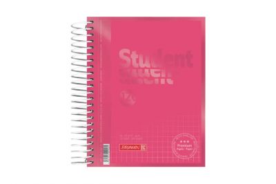 Brunnen Collegeblock Premium Student tulip A6 kariert (120Blatt)