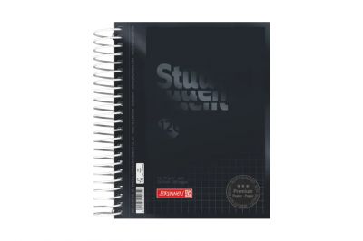 Brunnen Collegeblock Premium Student A6 onyx kariert (120Blatt)
