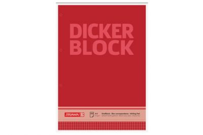 Brunnen Briefblock Dicker Block gelocht A4 kariert (100Blatt)