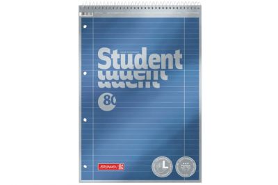 Brunnen Collegeblock Premium Student Spirale oben A4 liniert (80Blatt)