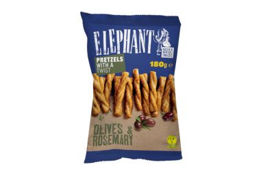 Elephant Twisted Pretzels Olive & Rosmarin (180g)