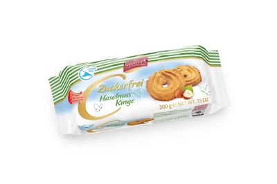 Coppenrath Haselnuss-Ringe zuckerfrei (200g)