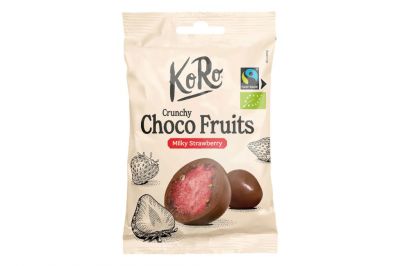 KoRo Bio Crunchy Choco Fruits Milky Strawberry (50g)