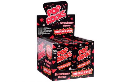 Pop Rocks Knister-Candy mit Erdbeergeschmack (50x7g)