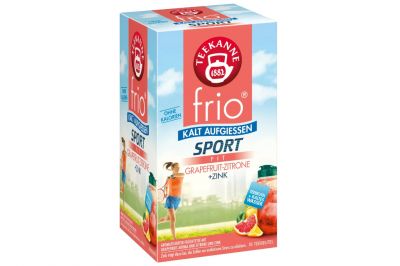 Teekanne Frio Sport Fit Grapefruit-Zitrone mit Zink (18x2,5g)