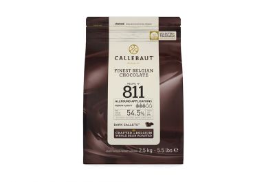 Callebaut Schokoladentropfen Kuvert�re N� 811 Zartbitter 54,5 % (2,5kg)