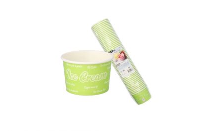 Starpak Eisbecher Pappe Icelove gr�n 150 ml (50Stk.)