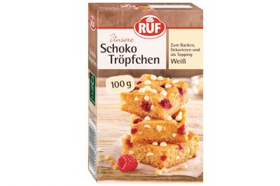 Ruf Schoko Tr�pfchen Wei� (100g)