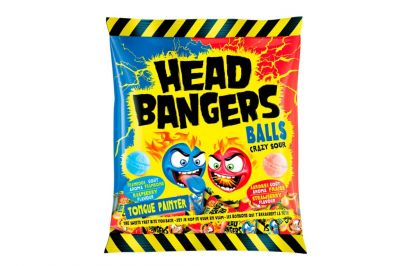 Head Bangers Crazy Sour Hard Balls Mix Himbeere & Erdbeere (135g)