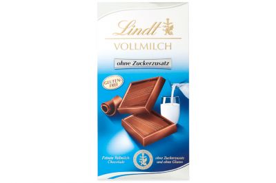 Lindt Vollmilch ohne Zuckerzusatz (100g)