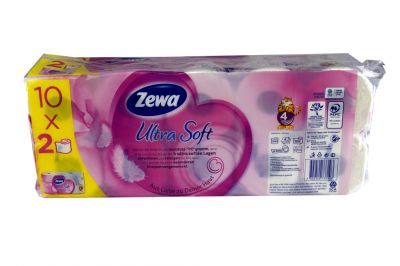 Zewa ultra soft 4 lagig 2x150 Blatt (10x1Stk.)