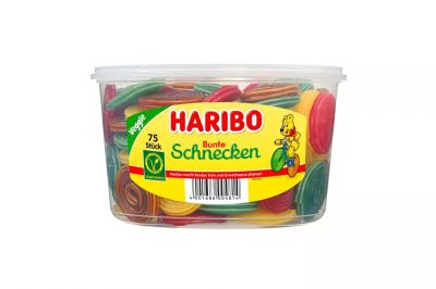 Haribo Bunte Schnecken 75 Stk (1200g)