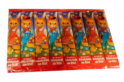 Lolly Choc Company Osterhasen am Stiel (8x15g)