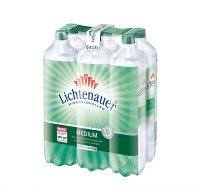 Lichtenauer Mineralwasser medium EW 6x1,5l