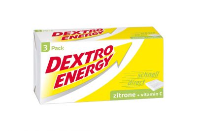 Dextro Energy Zitrone 3er Kaub. (138g)