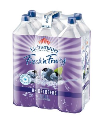 Lichtenauer Fresh'n Fruity Heidelbeere EW 6x1,5l