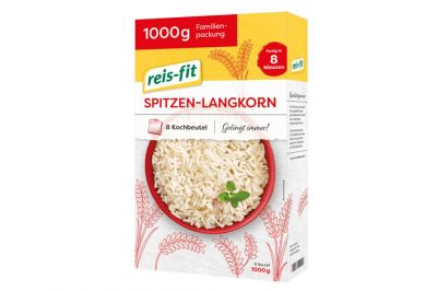 Reis-Fit Spitzen-Langkorn-Reis 8min im Kochbeutel (8x125g)