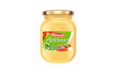 Odenwald Apfelmus o. Zuckerzus. (370g)