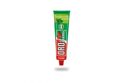 Oro-di-Parma Tomatenmark mit Basilikum 2-fach konzentriert (200g)