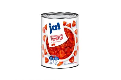 Ja! Fein gehackte Tomaten (400g)